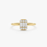 Delicate diamond engagement ring