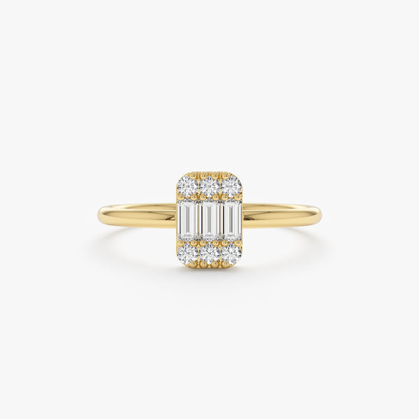 Delicate diamond engagement ring