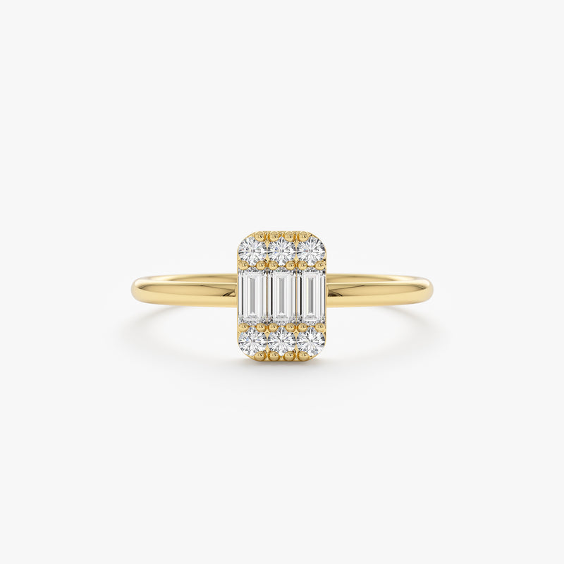 Delicate diamond engagement ring