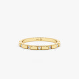 Solid Gold Diamond Band
