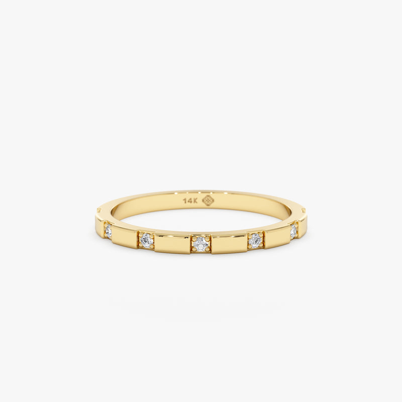 Solid Gold Diamond Band