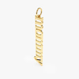 Solid Gold Handmade Name Charm 