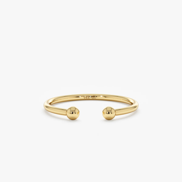 Open Ball Cuff Ring