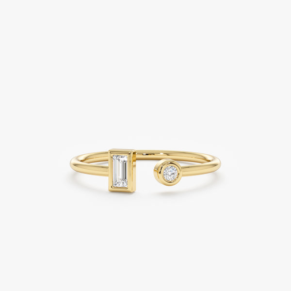 Diamond Open Cuff Ring