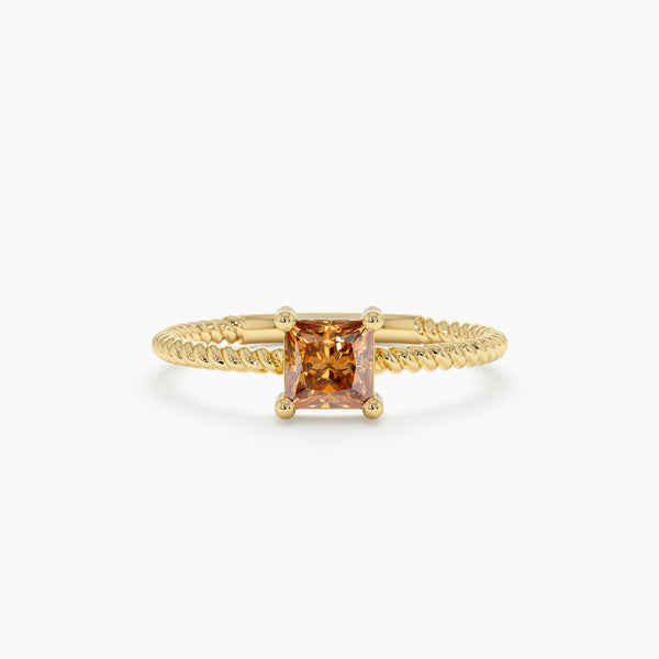 Prong Set Citrine Ring