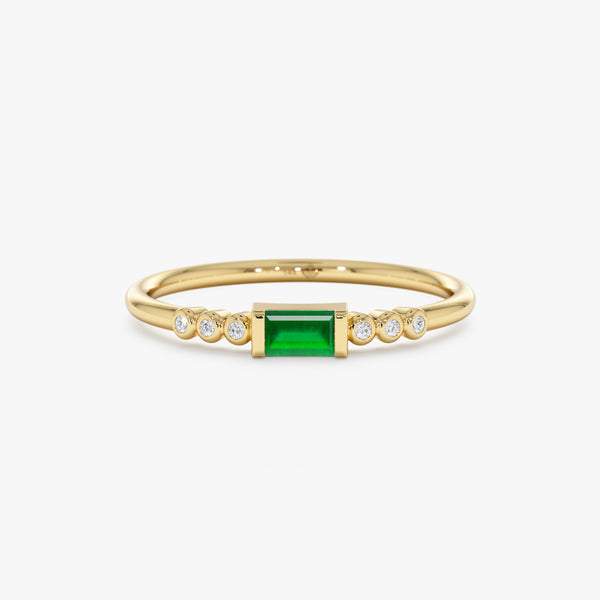 Emerald and Diamond Ring