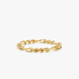 14k Gold Figaro Chain Ring