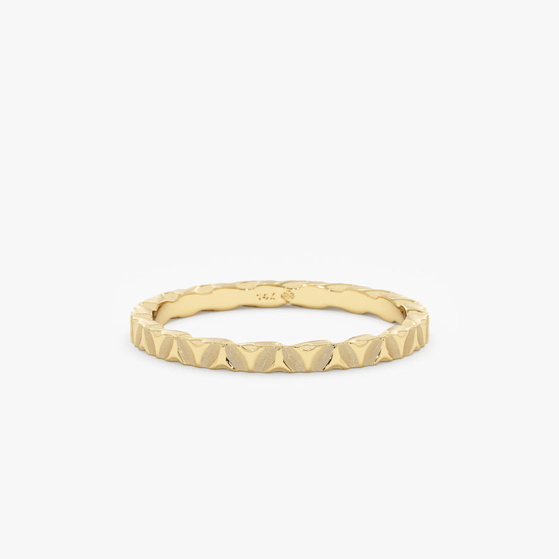 Hand Hammered Wedding Band