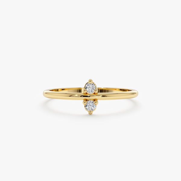 Solid Gold Minimalist Engagement Ring