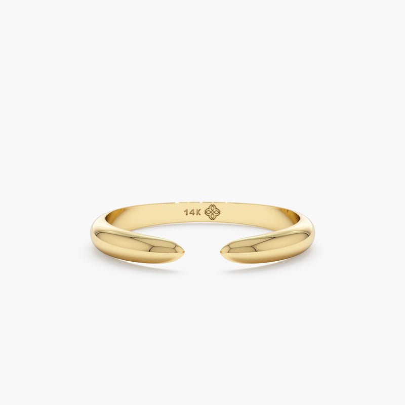Solid Gold Claw Ring