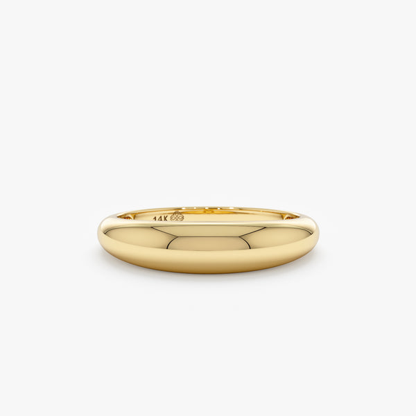 Solid Gold Dome Ring