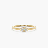 All Diamond Evil Eye Ring