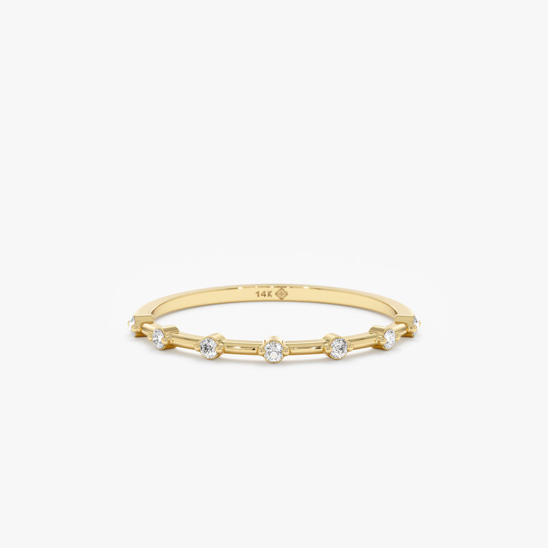 Multi-Diamond Half Eternity Band