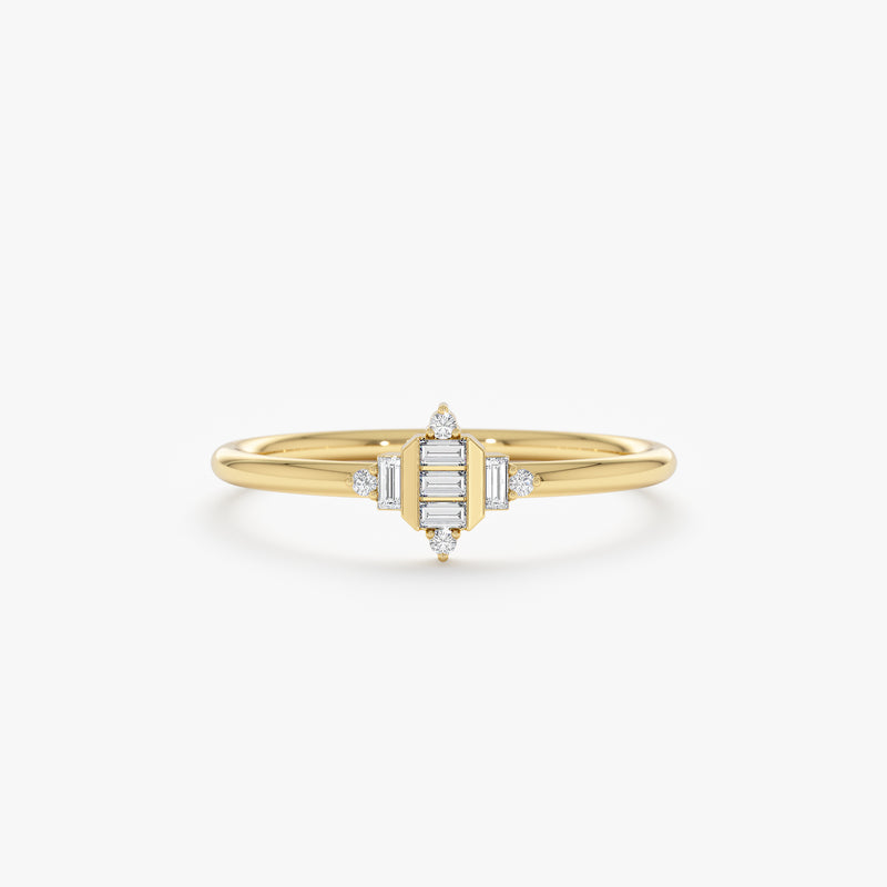 Unique Art Deco Diamond Ring