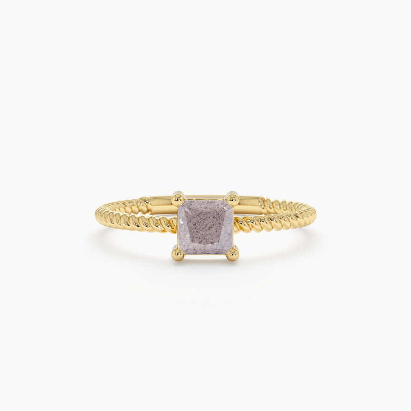 Prong Set Labradorite Ring
