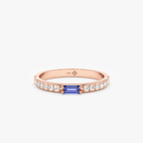 rose gold december birthstone ring