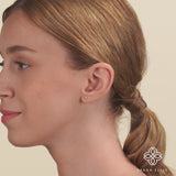 Ethically Sourced Diamond Gold Earrings
