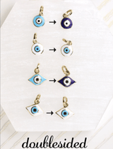 Doublesided Gold Necklace Charms