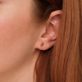 minimalistic baguette studs