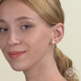 Minimalistic Diamond Hamsa Earrings