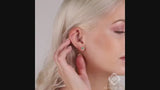 emerald diamond stud earrings