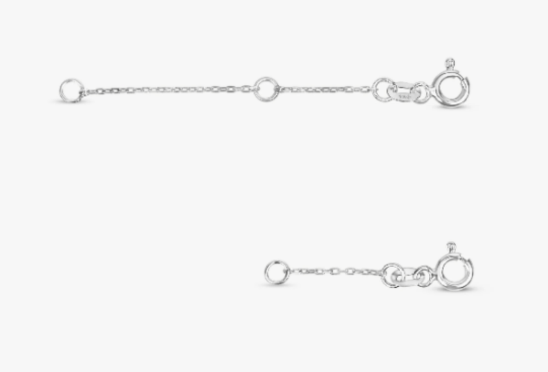 White  Gold Extension Link - SARAH ELISE