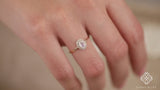 dainty diamond and moonstone band