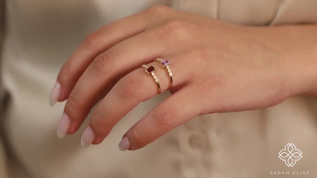 handmade natural gemstone ring