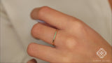 solid gold natural emerald ring
