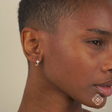 Handmade Gold Diamond Earrings