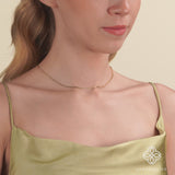 Dainty Gold Box Chain Necklace