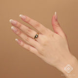 Pear Diamond Signet Ring