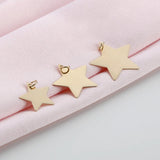 minimalistic star necklace charms 
