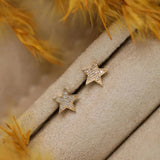 handmade natural diamond earrings