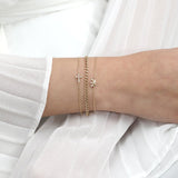 Minimalistic Diamond Bracelets From Sarah Elise Jewelry