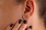 diamond star chain earring