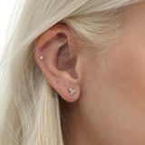 handmade natural diamond studs