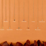 sarah elise jewelry natural gemstone charm pendant necklaces