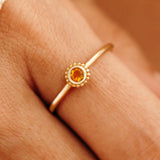 november birthstone citrine ring