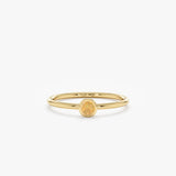 yellow gold opal ring