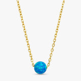 opal ball necklace