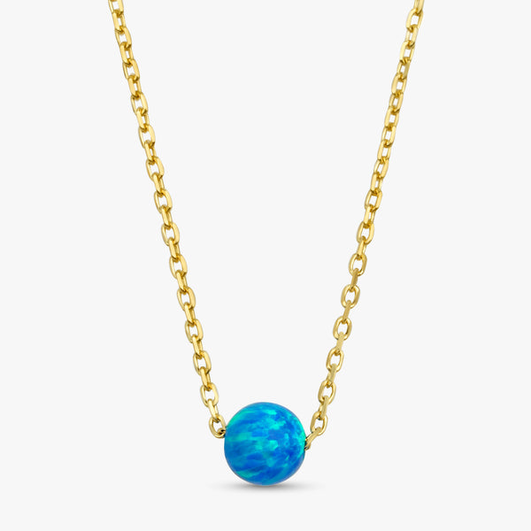 opal ball necklace