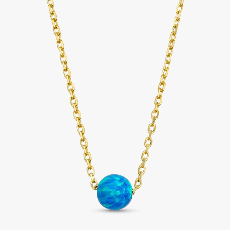opal ball necklace