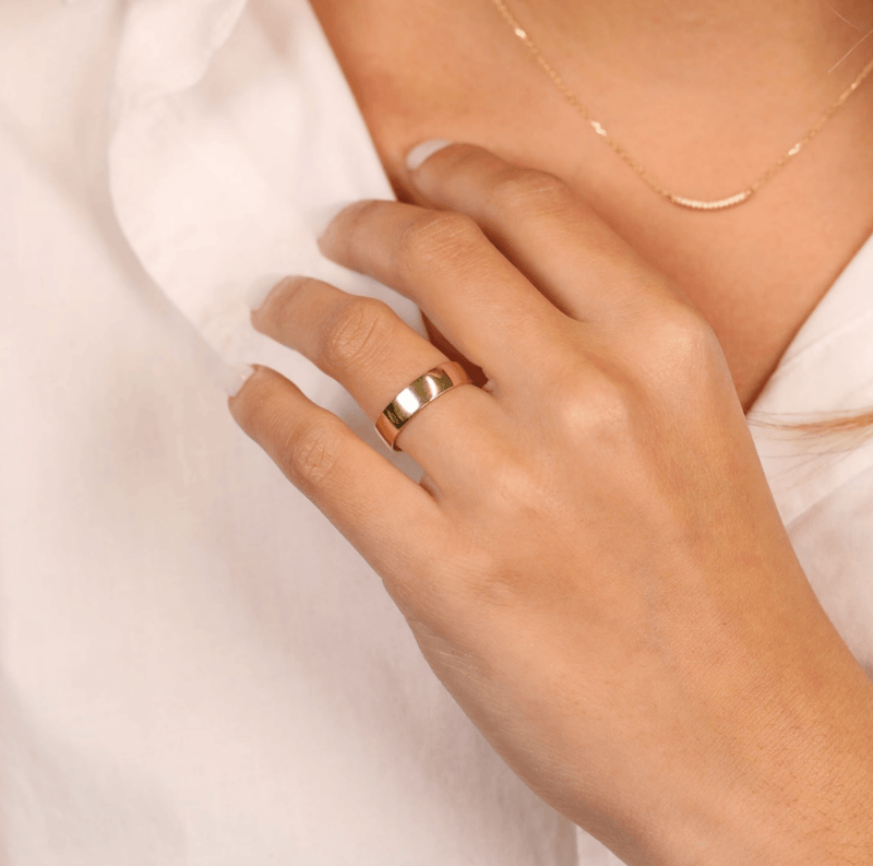 solid gold thick band