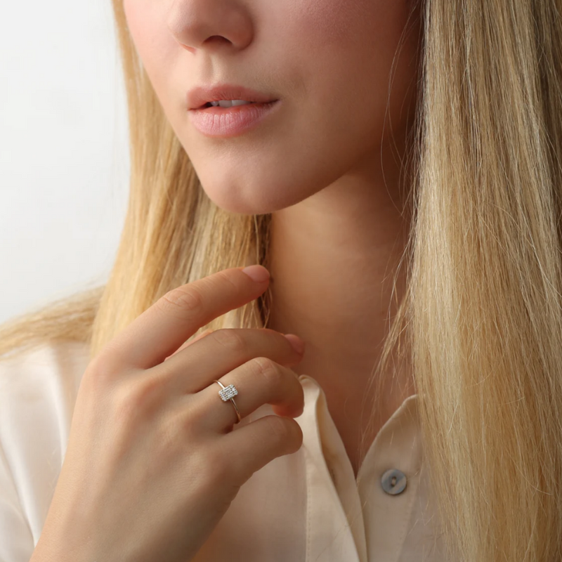 solid gold handmade statement band