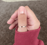 petite solid gold stacking ring