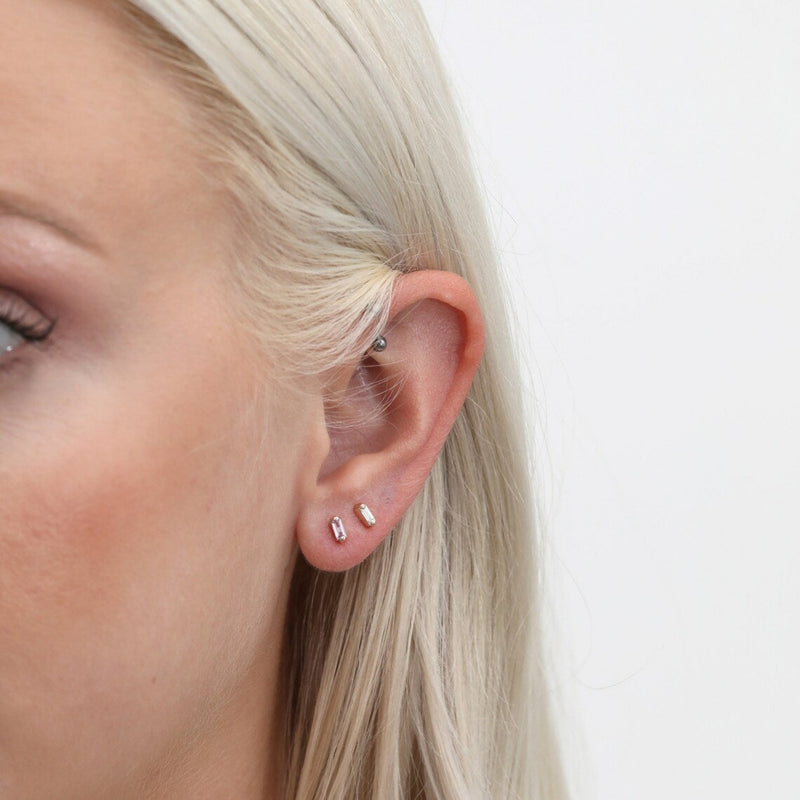 sarah elise jewelry petite baguette studs
