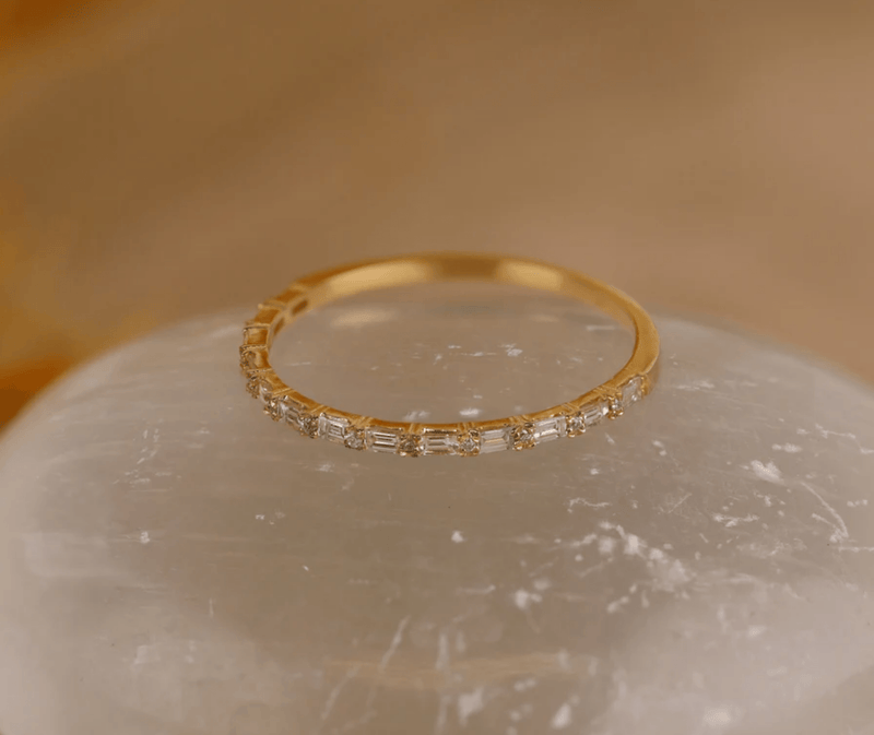 handmade april birthstone diamond ring