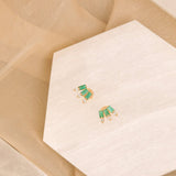 may birthstone emerald studs 