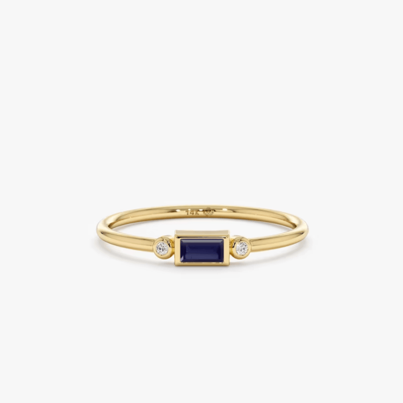 petite sapphire stone ring